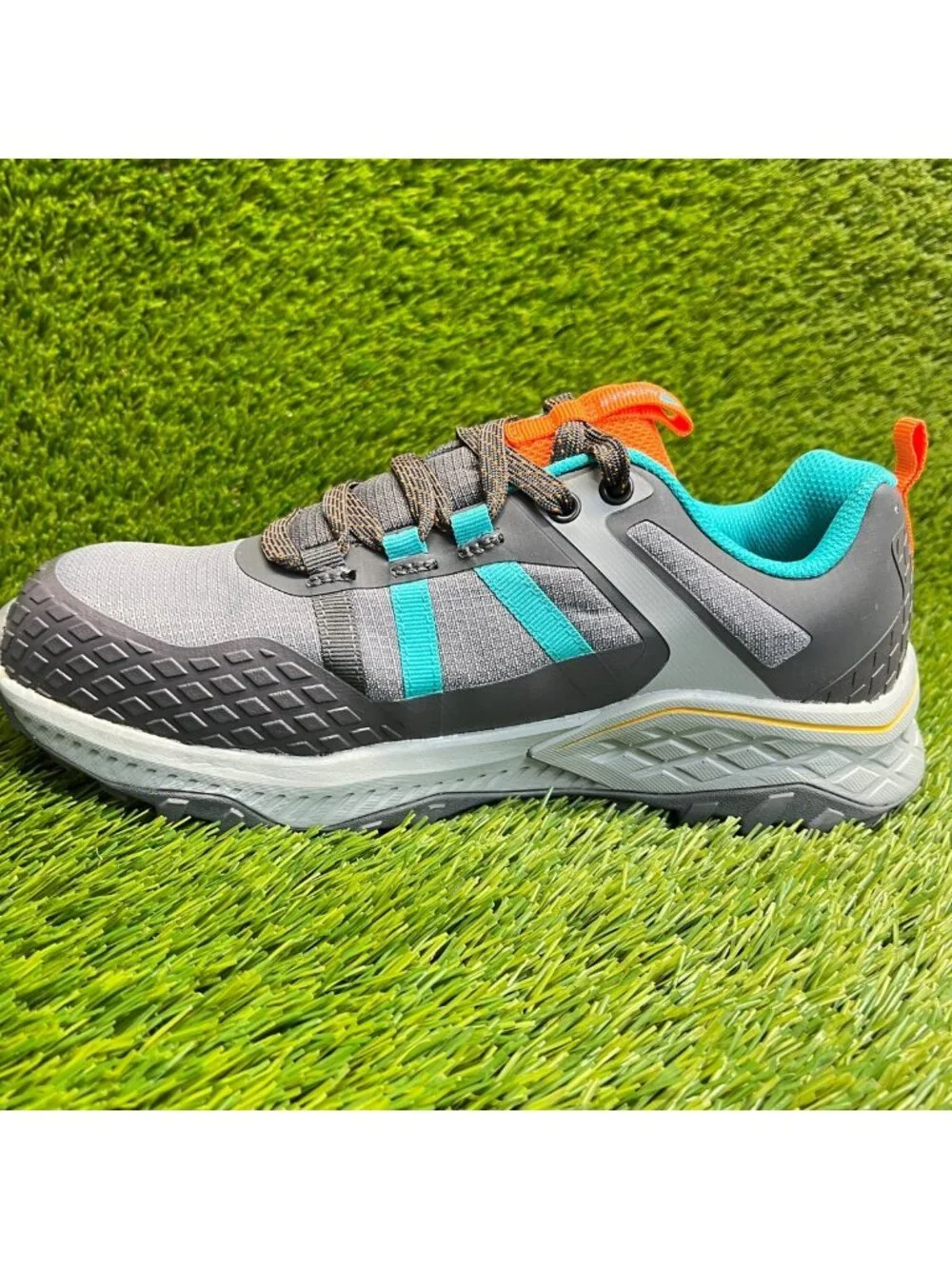 Avenger Aero Trail Womens Size 7.5D Gray Blue Composite Toe Safety Work Shoes